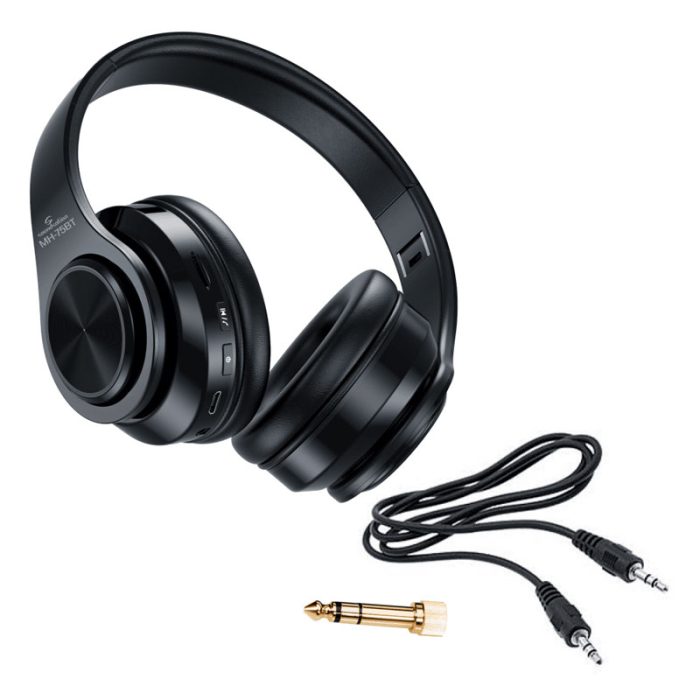SOUNDSATION MH-75BT Adjustable Stereo Headphones With "BT Audio Streaming" Function And Audio Player
