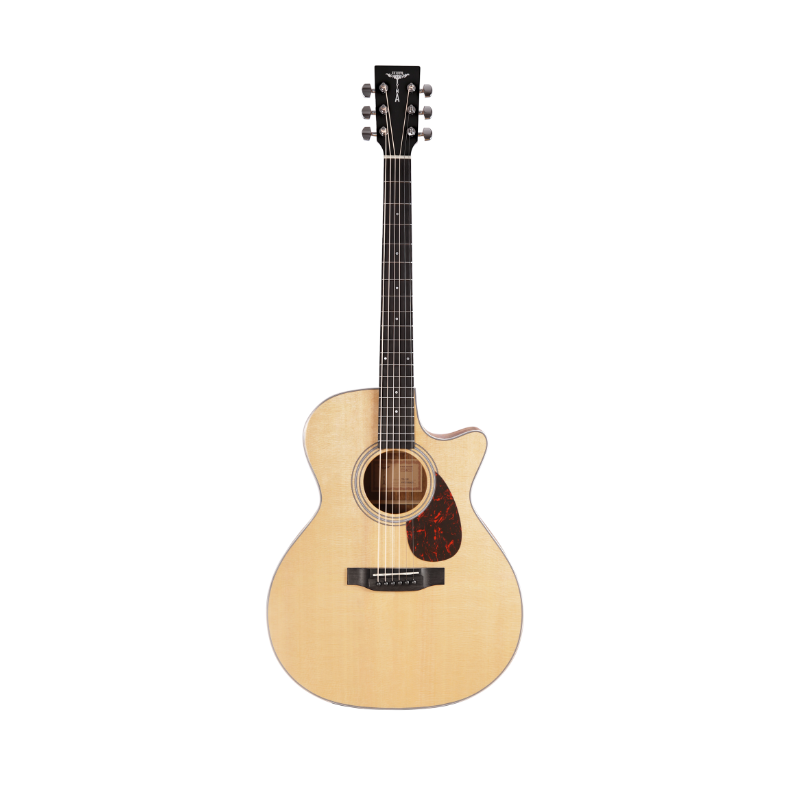 TYMA TG-12K KOA Backsides El/Ac Guitar Fishman Bag Set