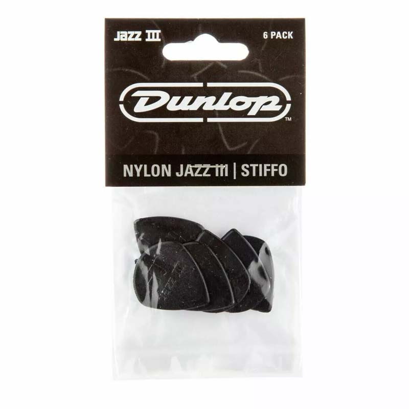 DUNLOP Jazz III Stiffo Pick 47-3S 6 Picks PACK
