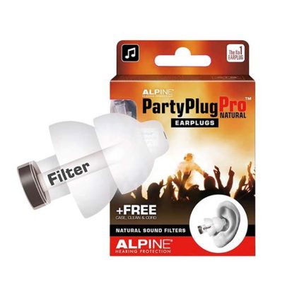 Alpine PartyPlug Pro Natural Partyplug Pro Natural Linear Attenuation Earplugs