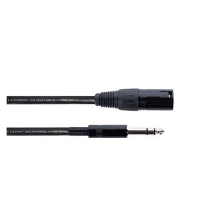 Cordial EM 3 MV Elements XLR 3-pin Male To Jack 6.3 mm TRS Stereo/Balanced Male 3m