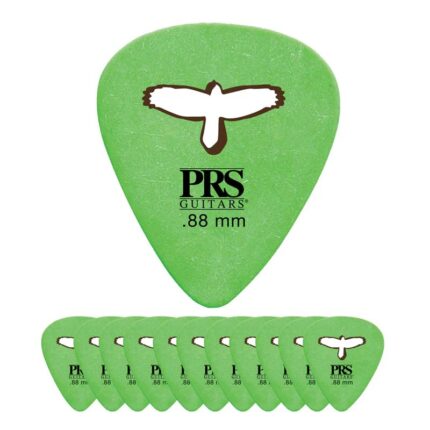 Prs Derlin Punch Picks 12pcs ,0.88mm Green
