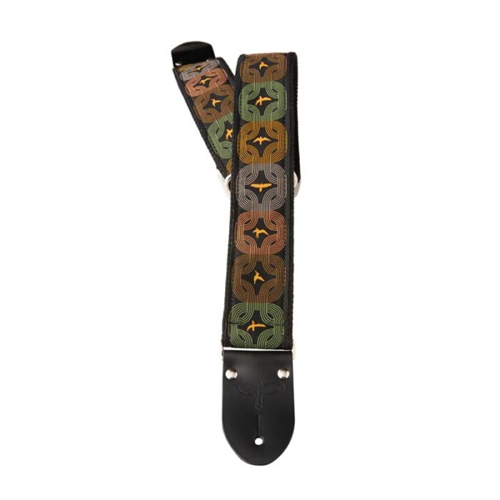 PRS 2 Deluxe Retro Strap, Orange Birds, Custom Jacquard