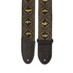 PRS 2 PRS Jacquard Hootenanny Style Guitar Strap, Yellow  Black