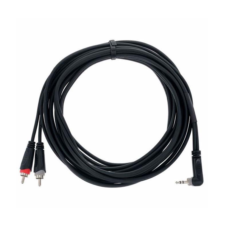 Cordial EY 5 WRCC elements 1 x Jack 3.5 mm TRS male angled to 2x cinch RCA male