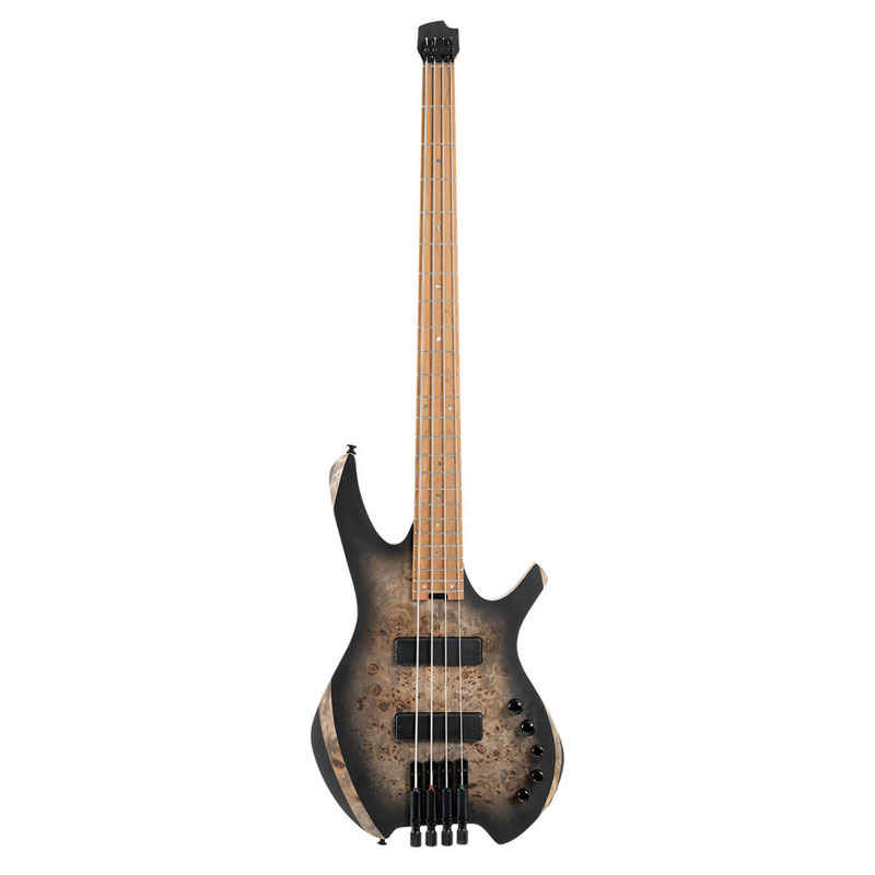Cort Space 4 Star Dust Black 4 String Headless Bass Guitar