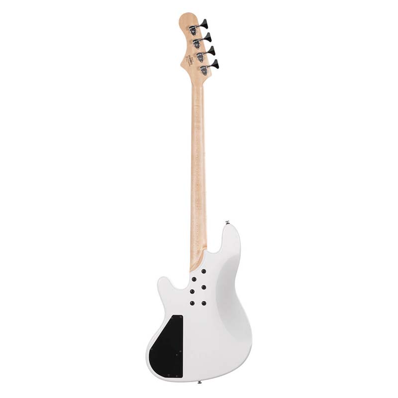 Cort Elrick NJS4 White 4 String Bass Guitar,Bartolini Elrick NJS Special Preamp