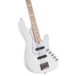 Cort Elrick NJS4 White 4 String Bass Guitar,Bartolini Elrick NJS Special Preamp Cort Elrick NJS4 White 4 String Bass Guitar,Bartolini Elrick NJS Special Preamp