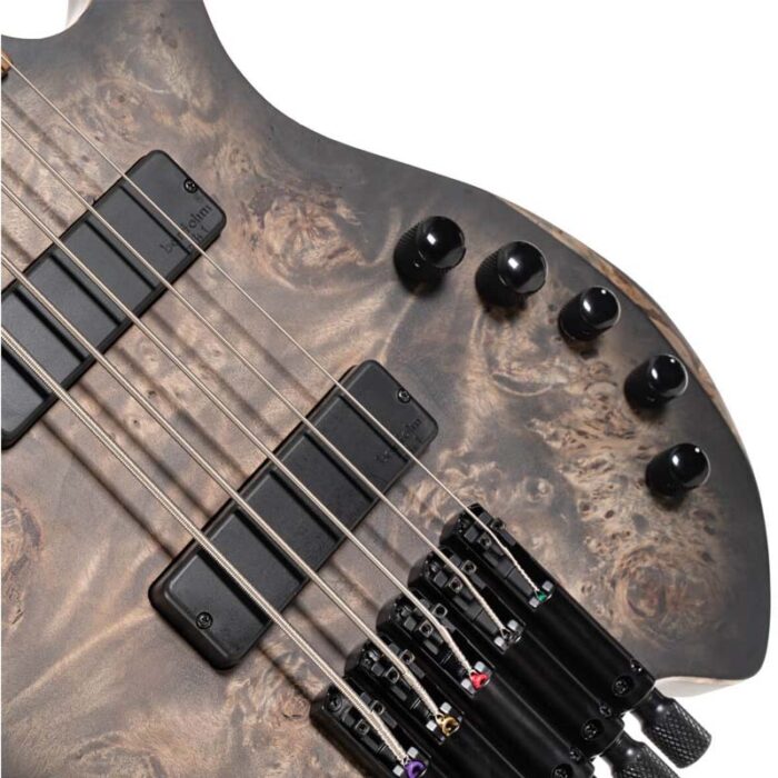 Cort Space5-SDB Star Dust Black Colour 5 String Bass Guitar Bartolini MK-1 Pickups and Active 3-band