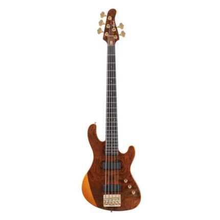 Cort Rithimic Jeff Berlin 5 String Bass Guitar Natural Gloss,exotic wood top,Bartolini