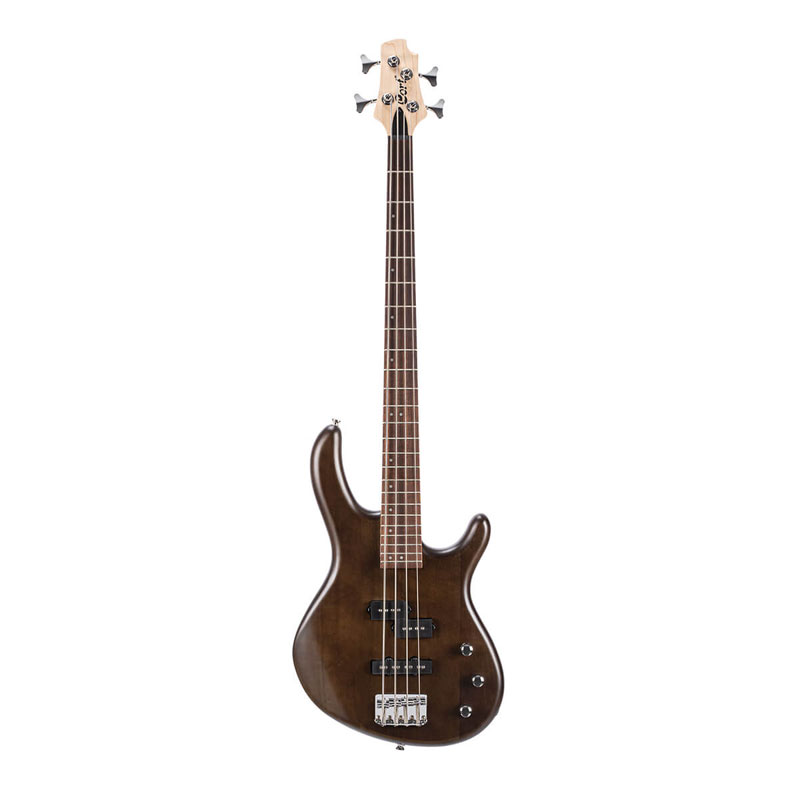 CORT Action PJ Open Pore Walnut 4 String Bass Guitar 