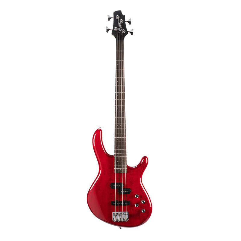 CORT Action Bass Plus Trans Red 4 String Bass Guitar
