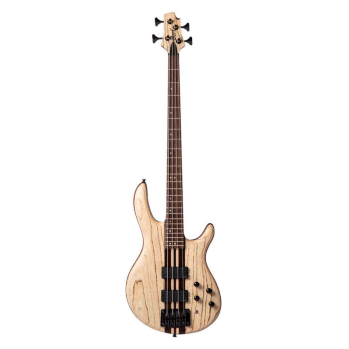 CORT A4 Ultra Ash 4 string bass guitar , Fishman® Fluence,COLOR:Etched Natural Black