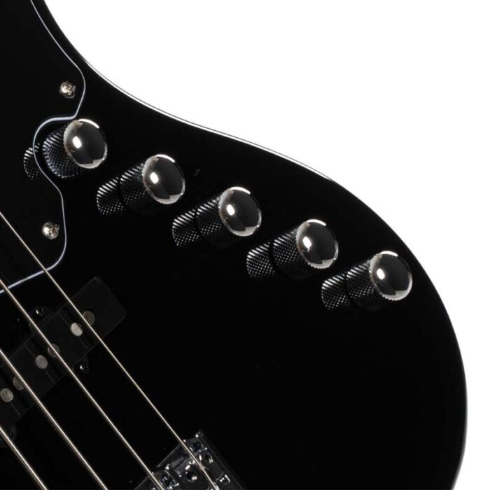 Cort Elrick NJS4 Black 4 STRING BASS GUITAR,Bartolini Elrick NJS Special Preamp
