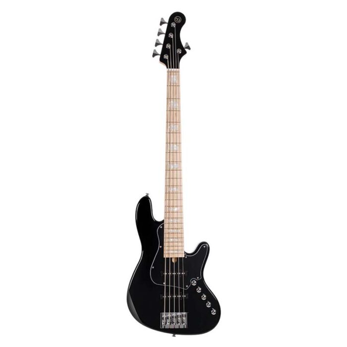 Cort Elrick NJS5 Black 5 String Bass Guitar Bartolini Elrick NJS Special Preamp with 3-band EQ