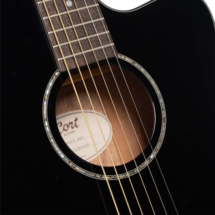 Cort L60CE-BK El/Acoustic Guitar Solid Spruce Black Gloss