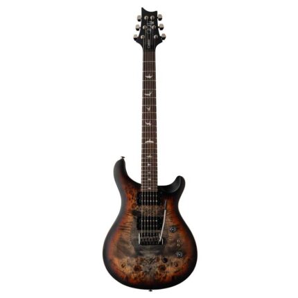 PRS SE Custom 24-08 Poplar Burl Limited Edition Electric Guitar Charcoal Cherry Midnight Burst