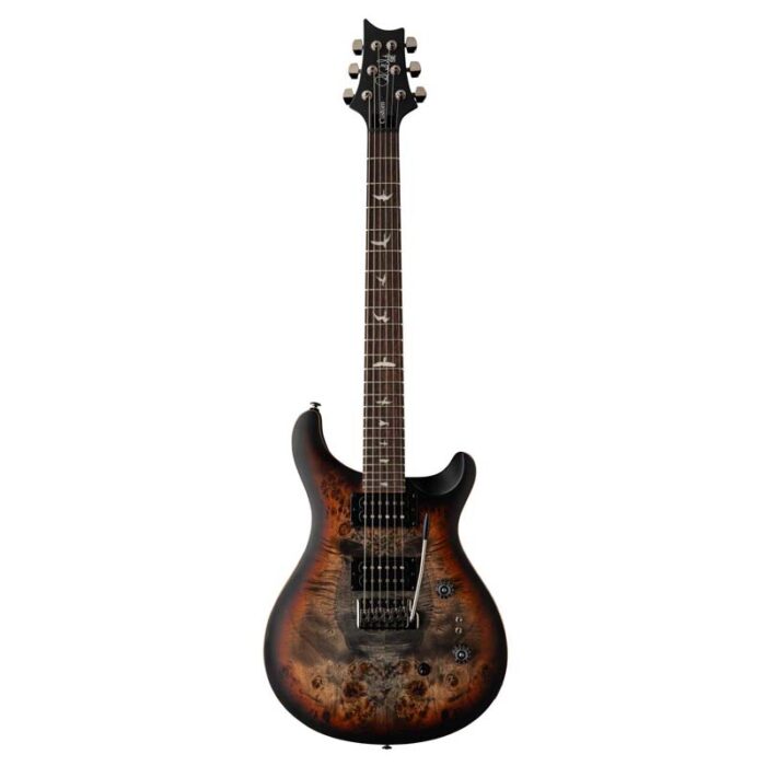 PRS SE Custom 24-08 Poplar Burl Limited Edition Electric Guitar Charcoal Cherry Midnight Burst