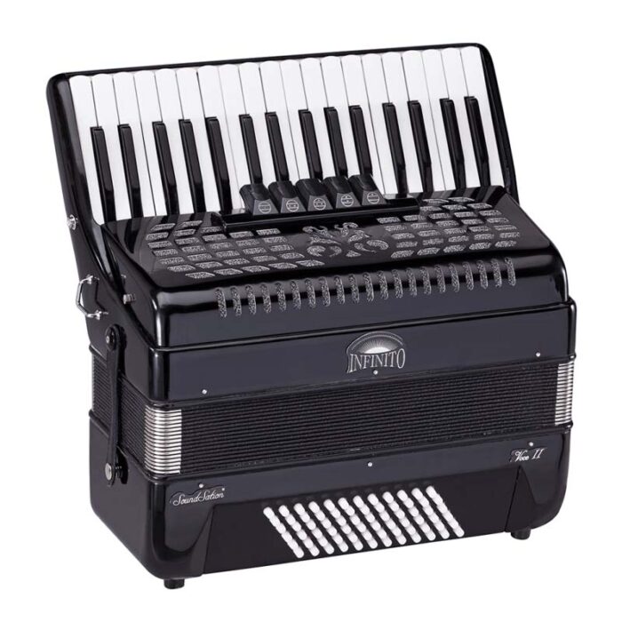 Soundstation Infinito Voce II 3472-BK Black Accordion 72 Basses