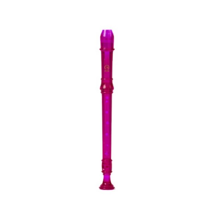 Angel ASRG‑300T‑PL Soprano Recorder German Fingering Transparent Plum
