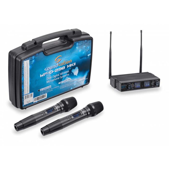 SOUNDSATION WF-D290HP MKII UHF DUAL DIGITAL WIRELESS MICROPHONE SYSTEM