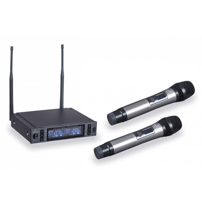 Soundsation WF-U2302HH Dual Wireless Microphone System With 2 Handheld Mics 630-660MHz