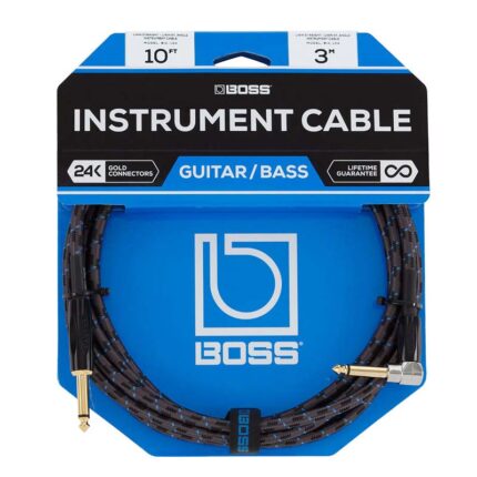 BOSS BIC-10A-GN 3M GREEN INSTRUMENT CABLE