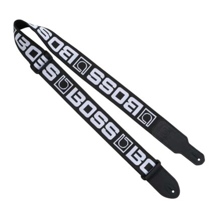 Boss Bsm-20-Bw Monogrammed Strap, Black With White Logo