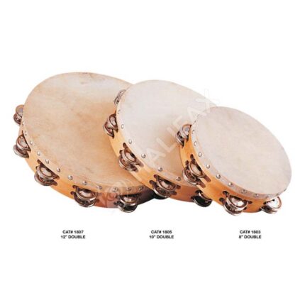 Halifax Tambourine Size 8” Double Row 12 PRS. Jingles