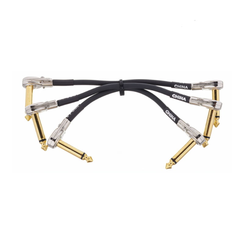 BOSS BPC-4-3   3 PACK OF 4 Space-Saving Pedal Patch Cable