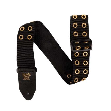 ERNIE BALL Premium Guitar Strap/Bass Strap - Hole Lotta Metal Gold