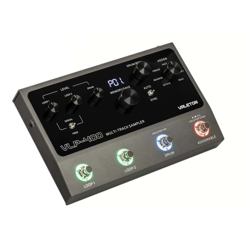 Valeton VLP-400 Multi Sampler Looper Includes two loopers and a variety of drum rhythm patterns Valeton VLP-400 Multi Sampler Looper Includes two loopers and a variety of drum rhythm patterns