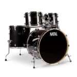 Natal KAR-UF22-BLS Arcadia Serie 5-Piece Drum Set with Hardware - Black Sparkle