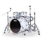 Natal KAR-UF22-WHT Arcadia Serie 5-Piece Drum Set with Hardware -Piano White