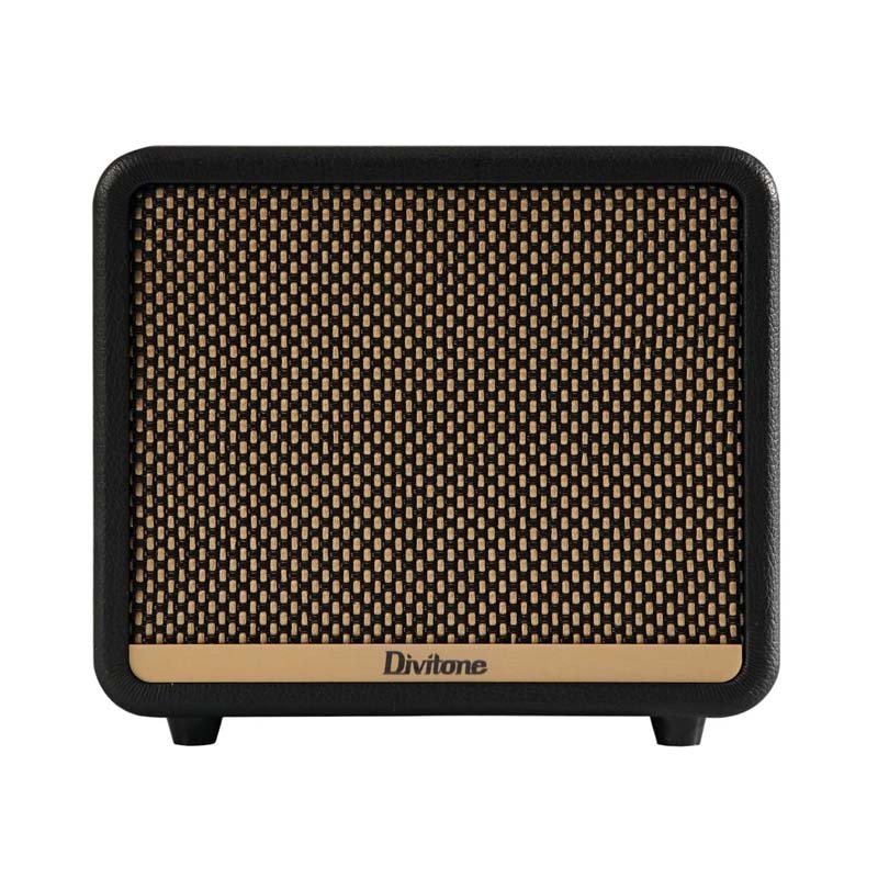 Divitone DAM-10BK Desktop Amplifier/Bluetooth 10W  Speaker With Li-Battery, Black