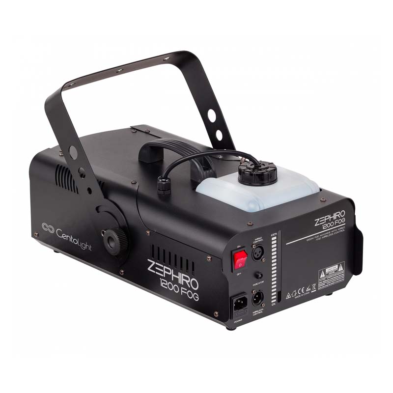 Centolight Zephiro Fog 1200 Powerful Fog Machine With Wired And Wireless Controllers.