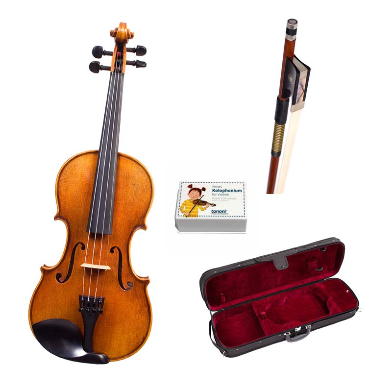 Tononi VN300 Set 4/4 All Solid , Carnone Carbon Bow, Viotti Case, Germany