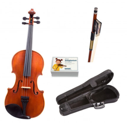 TONONI VN100 SET 1/2 PRIMUS CARBON BOW SOLID TOPBACK SPADI CASE GERMANY