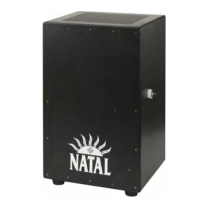 NATAL Black Cajon Black Panel - CJAN-L-SW-BB White Logo