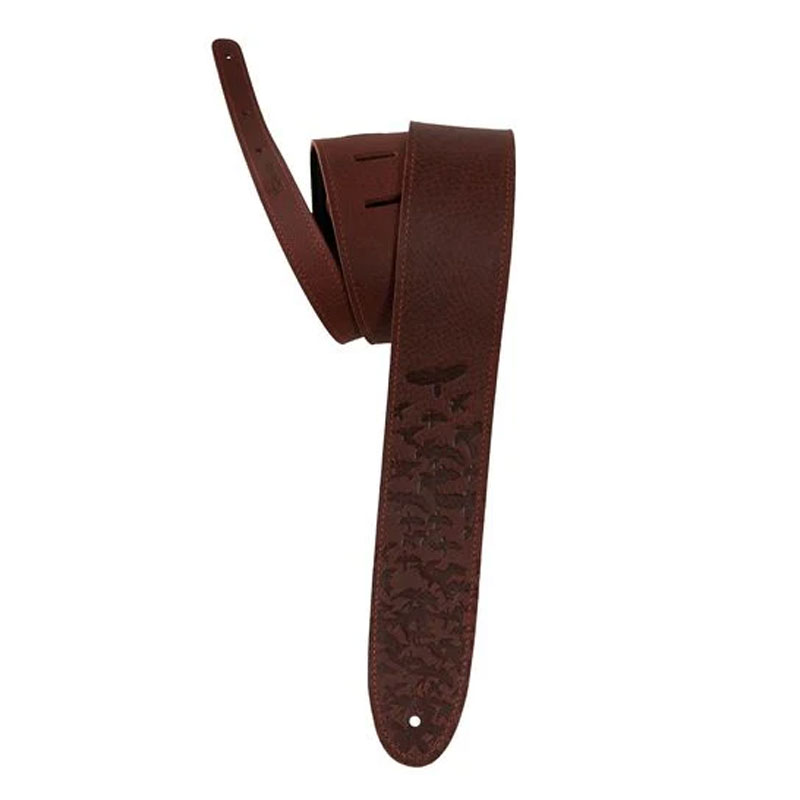 PRS 2.5 Leather Bird Swarm Strap, Rust PRS 2.5 Leather Bird Swarm Strap, Rust