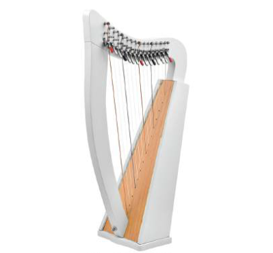 HALIFAX HARP ROSEWOOD 15 STRING  w/PROFASSIONAL LEVERS 2800-ROSEW