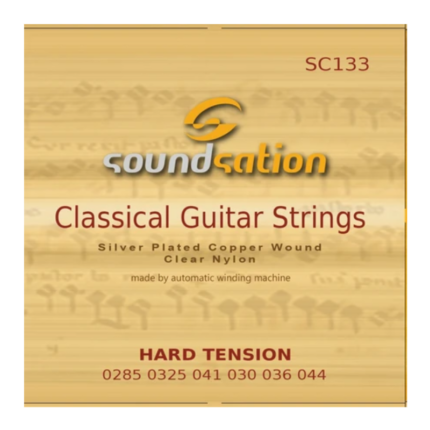 SOUNDSATION SC133 CLASSICAL QUITAR STRING SET-HARD TENSION D428D