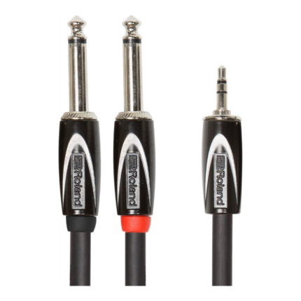 Roland Professional RCC-5-3528V2 5ft / 1.5m INTERCONNECT CABLE, 3.5mm TRS-Dual 1/4, Y Cable