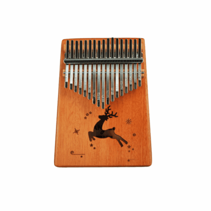 ANGEL ARK-N-REINDEER MAHOGANY KALIMBA 17 NOTES- REINDEER DESIGN
