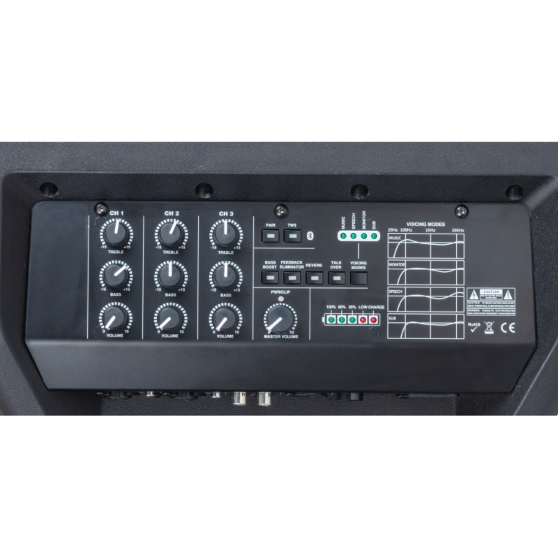 SOUNDSATION GO-SOUND 8 STREET  8” PORTABLE POWERED SPEAKER WITH RECHARGEABLE BATTERY