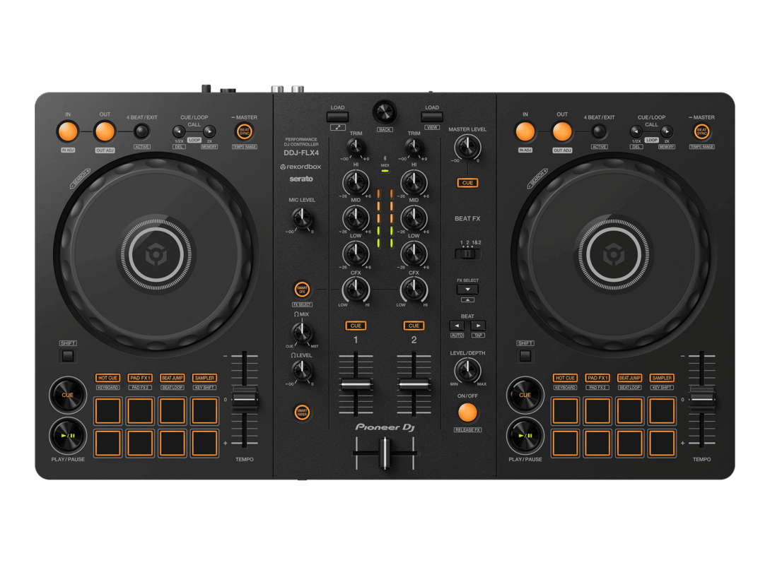 PIONEER DDJ-FLX4 REKORDBOX  SERATO DJ LITE