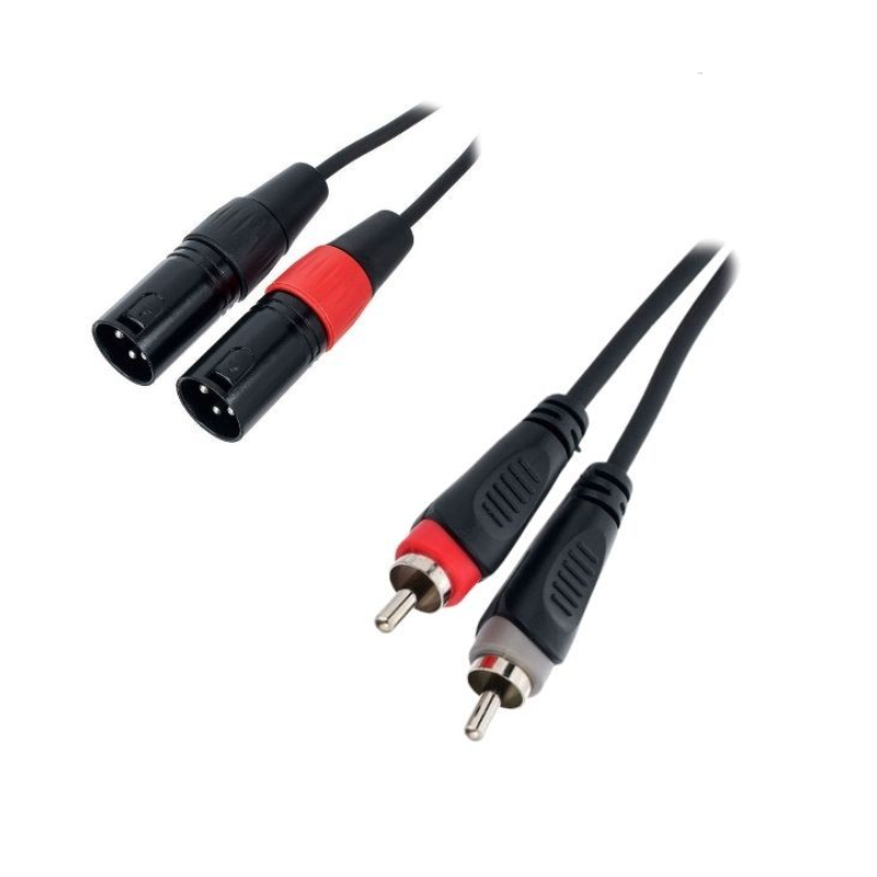 CORDIAL EU 1,5 MC 2 mono XLR outputs to 2 RCA inputs