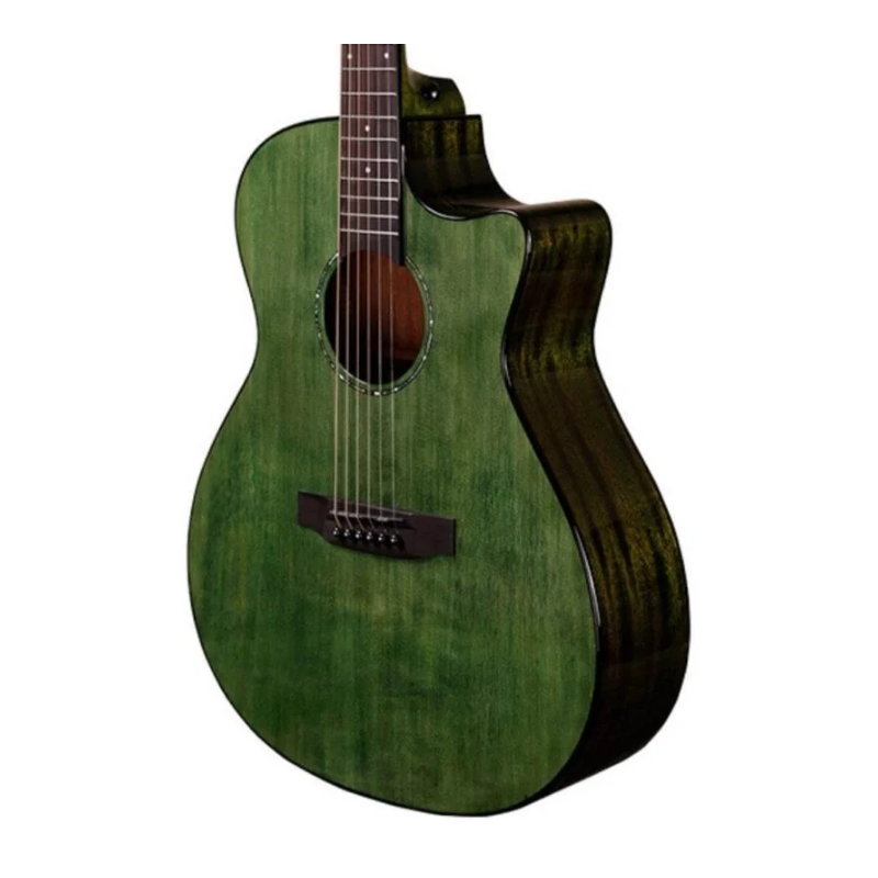 TYMA G-3CG GREEN EL/ACOUSTIC SOLID SITKA SPRUCE,T-200PRO BAG SET