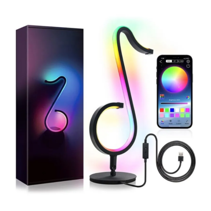 LED MUSICAL NOTE RGB LAMP 20W BLACK