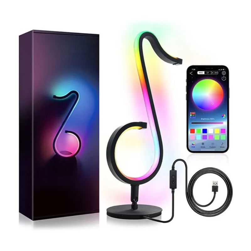 LED MUSICAL NOTE RGB LAMP 20W BLACK